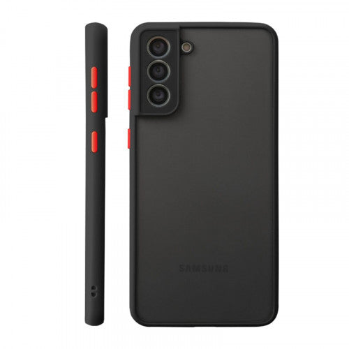 Polish Liquid Silicone Camera Full Protect Phone Case for Samsung Galaxy S21 (Black)