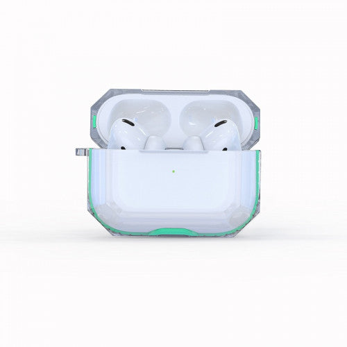 Transparent Case Turquoise For AirPods Pro