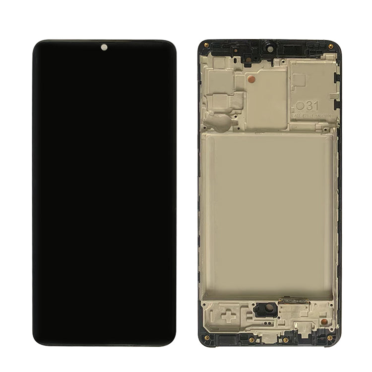 Original Screen Replacement with Frame for Samsung Galaxy A31 Black